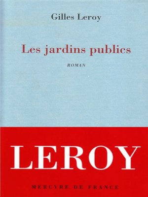 cover image of Les jardins publics